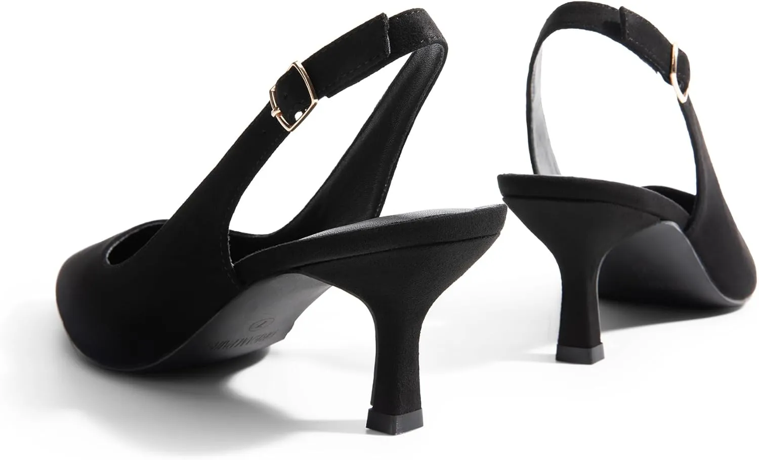 DREAM PAIRS Women's Kitten Heels Slingback Closed Pointed Toe Low Pumps Shoes Women Party Wedding Sexy Casual Dress Shoes