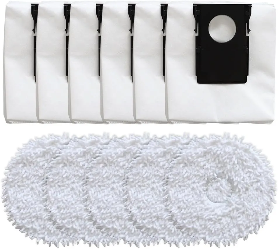 Dust Bags Replacement For Eureka J15 Pro For Ultra Floor Vacuum Cleaner, Large Capacity Replacement Dust Bags Vacuum Cleaner, Include 5* Mop Cloths   6* Dust Bags