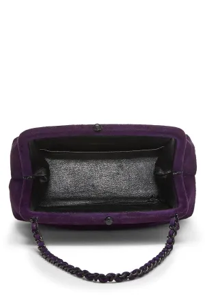 Eco-friendly technology Kiss Mini Lock Purple  Suede Savings-packed Chanel, Bag, Purple