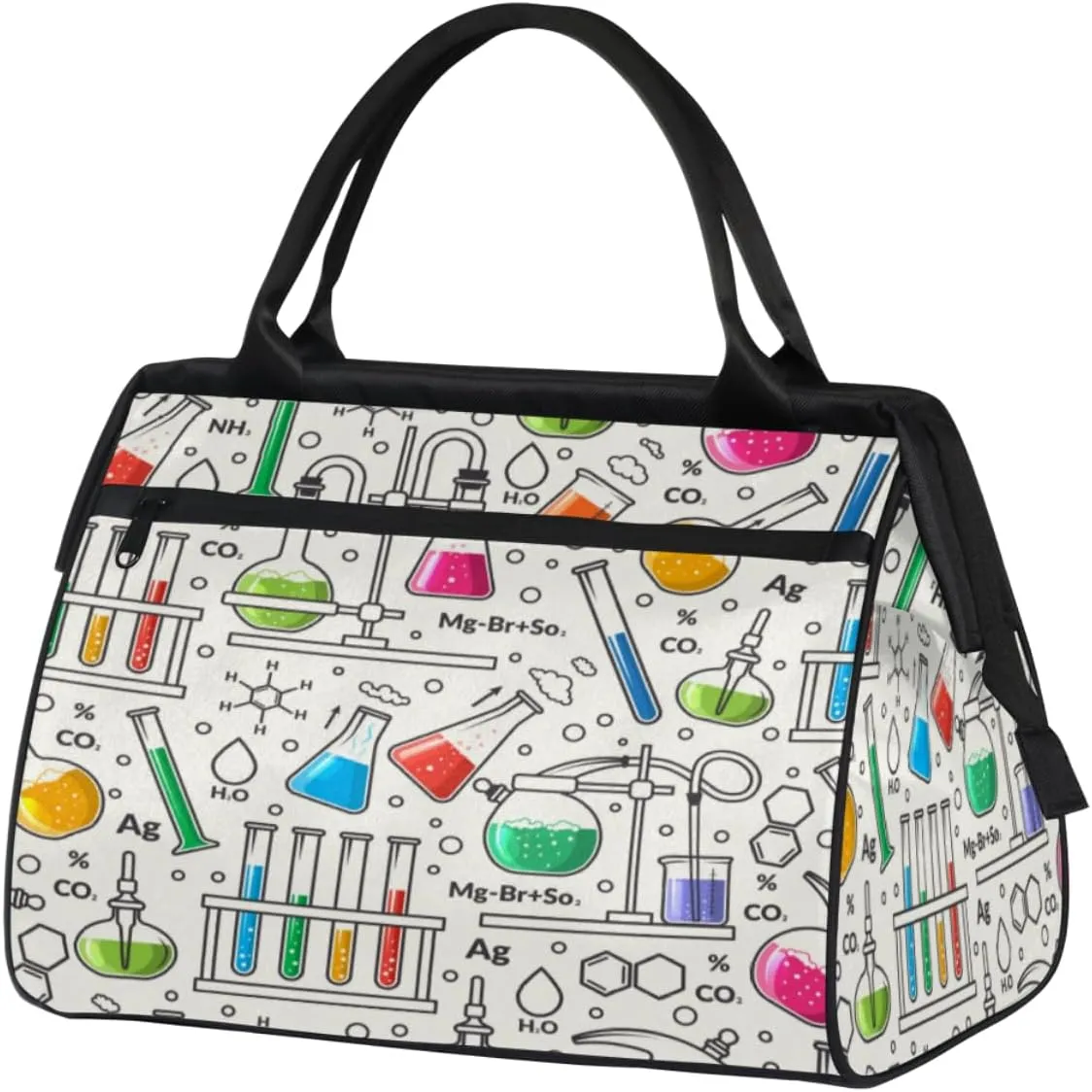 Educational Science Formulas Pattern Travel Duffel Bag Sports Travel Duffel Bag Waterproof Durable Large Gym Tote Bag Weekender Overnight Bag for Women Travel Gym Yoga