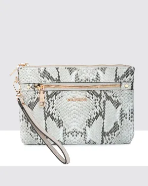 Eliza Large Zip Pouch with Wrist Strap