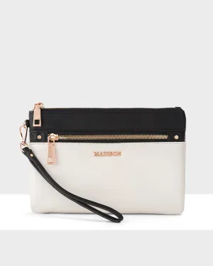 Eliza Large Zip Pouch with Wrist Strap