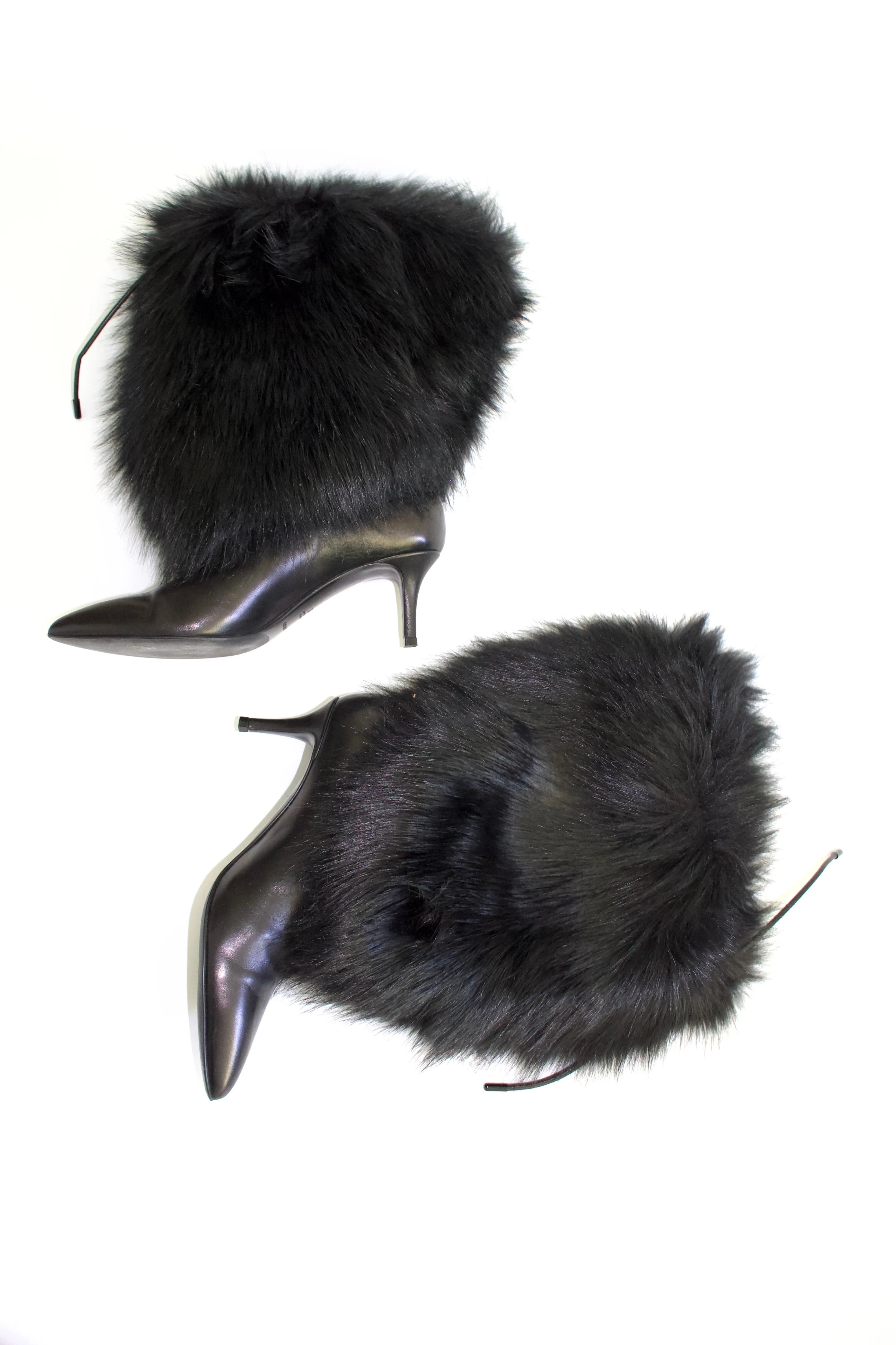 Emporio Armani black boots with fur