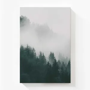 Enchanting Emerald Peaks Large Canvas Print