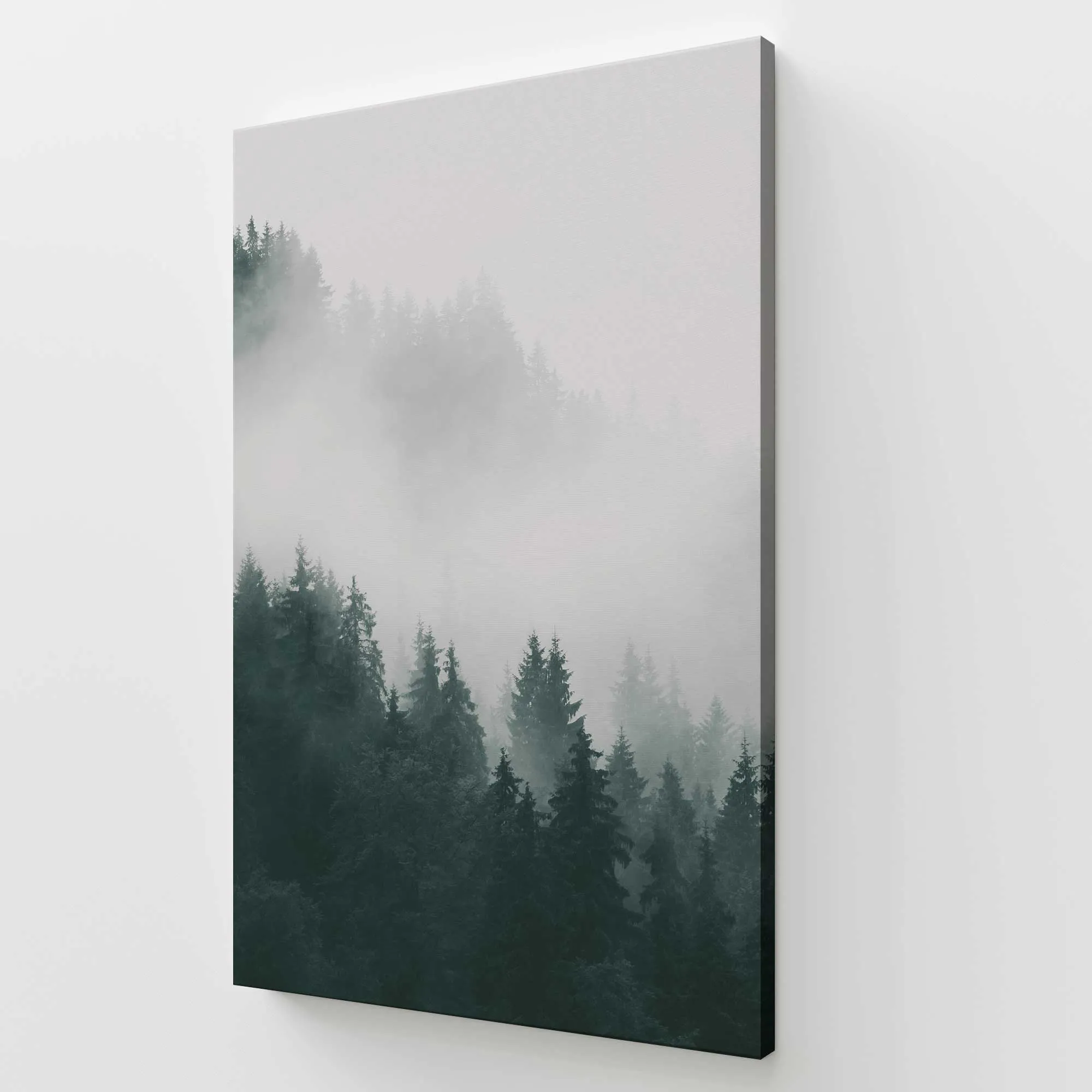 Enchanting Emerald Peaks Large Canvas Print