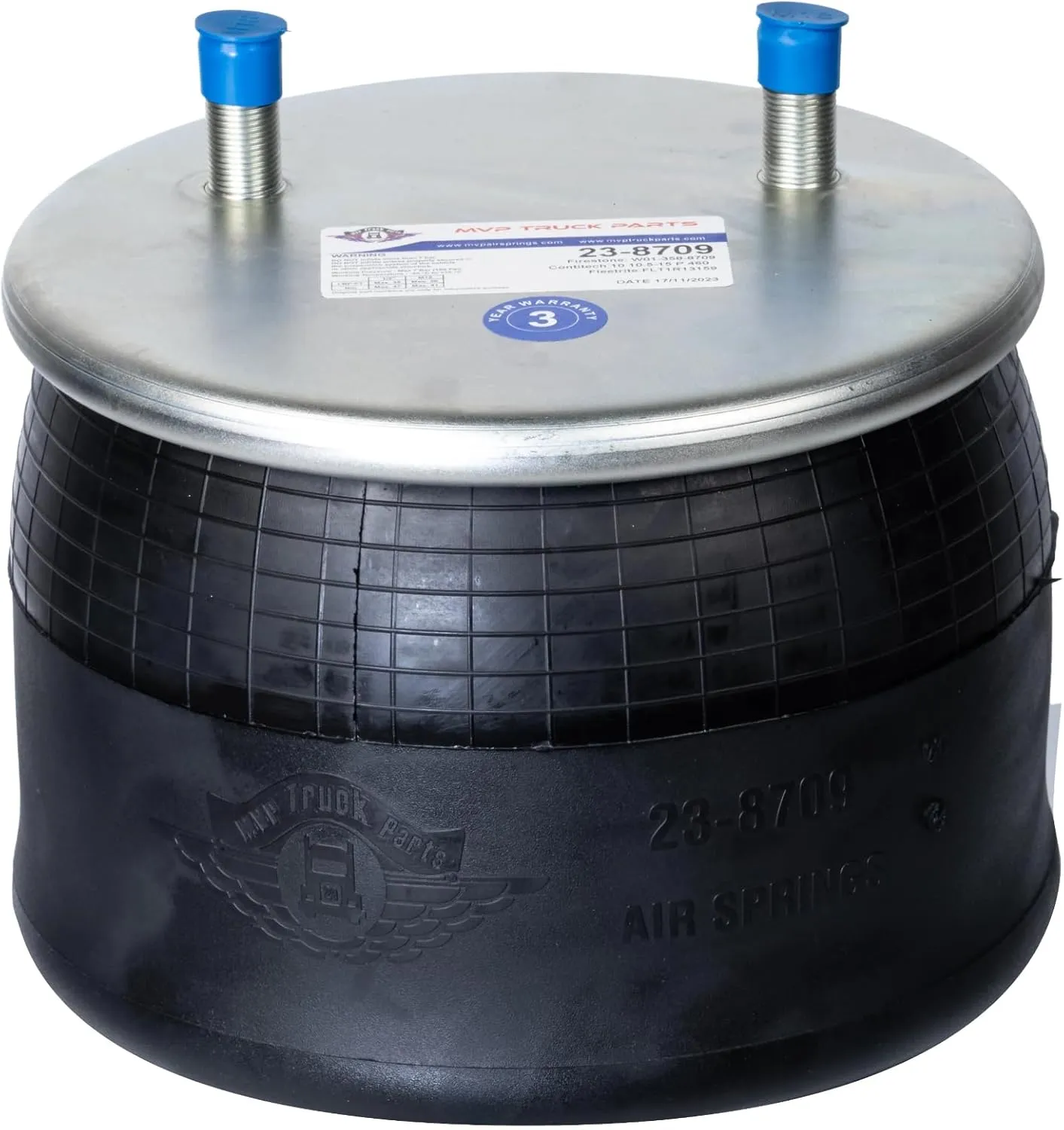 Engine Air Spring Bag Replacement for Hendrickson AAT 23K Models Intraax & Van Traax,Firestone 8709, 8751, W01-358-8709, Goodyear 1R-13-159, Hendrickson S-20900, S-21800, C-21800