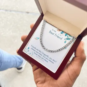 Eternal Bond: The Dragonfly Friendship Cuban Link Chain Necklace