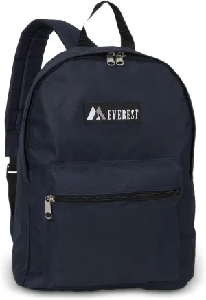 Everest Luggage Basic Backpack, Navy, Medium