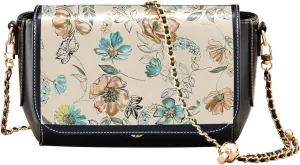 Everyday Shoulder Leather Bags, Shark Fin Whale Dolphin Women Crossbody Purse Fashion Satchel with Chain Strap