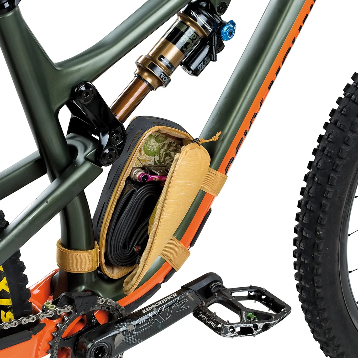 evoc Bike Packing Rahmentaschen Frame Pack M, MULTIFRAME Pack und TOP Tube Pack, kompakte Fahrrad-Transporttaschen mit praktischen Features fr den Rahmen (in verschiedenen Farben und Gren)