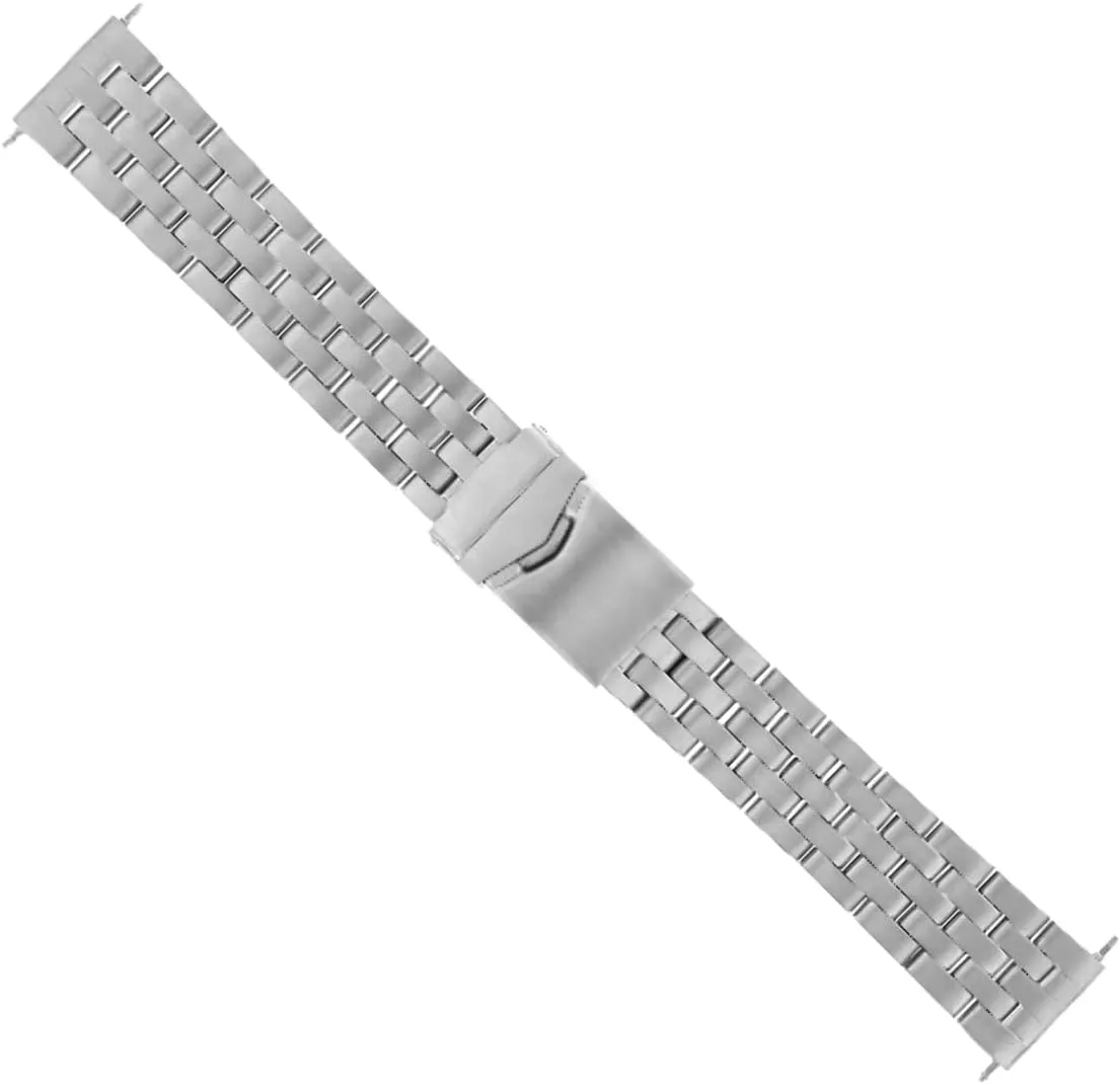 Ewatchparts 20mm Watch Band Compatible With Breitling 5 Link Chronomat A13048, A13050.1 Blackbird Shiny