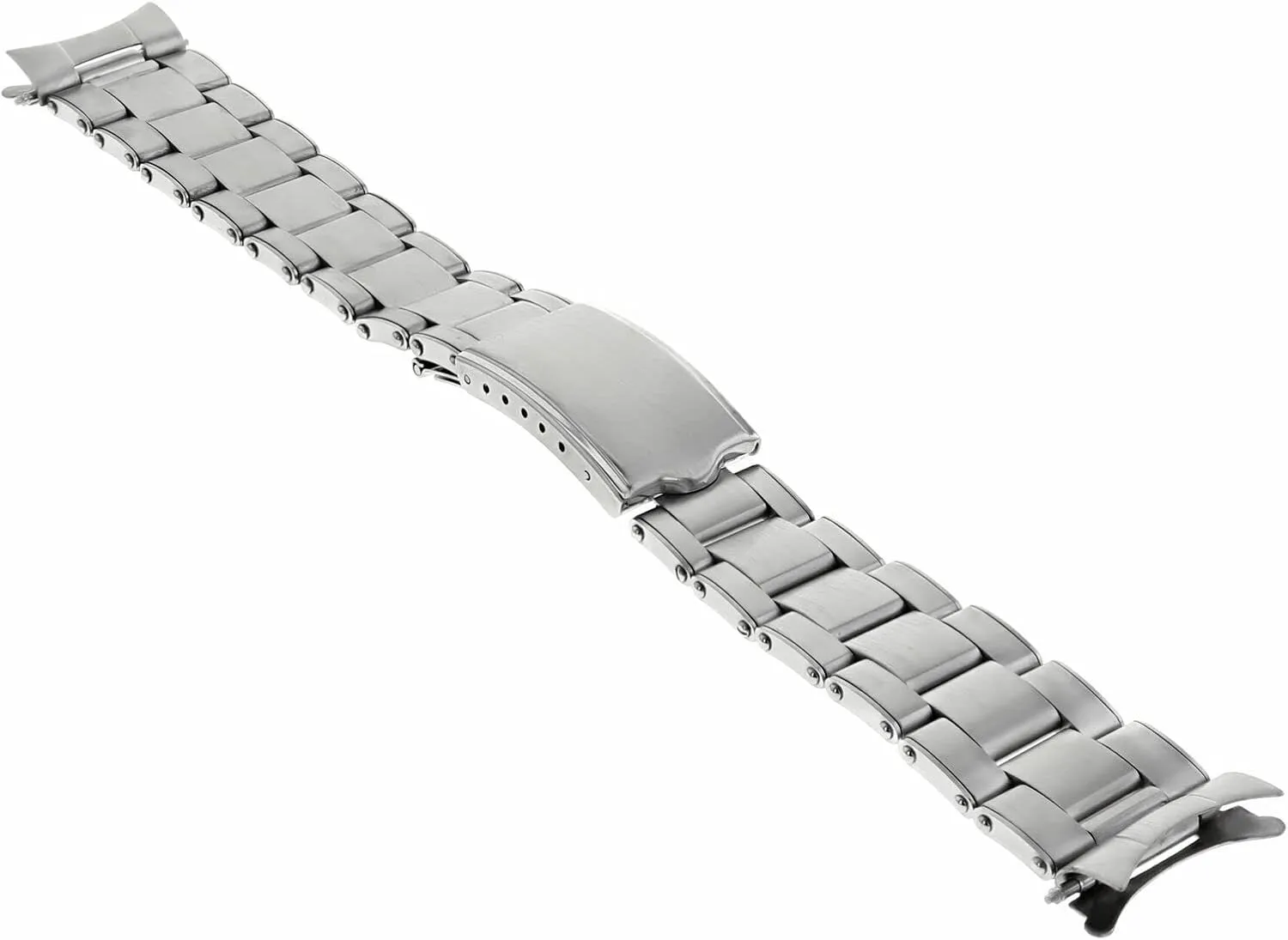 Ewatchparts Stainless Steel Oyster Watch Band Compatible With Rolex 19mm Date 34mm Case Rivited Style