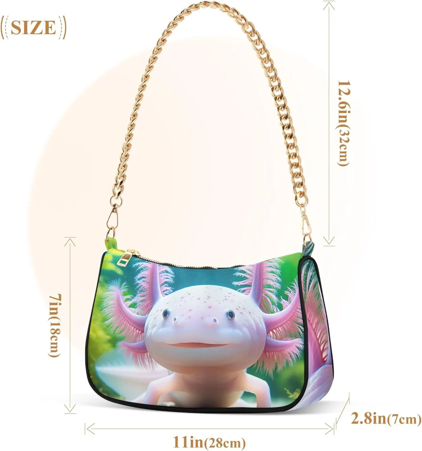 Fantasy Mermaid under Sea Tote Bag Purse Hobo Tote Bag Womens Vintage Handbags Chain Small Shoulder Bag