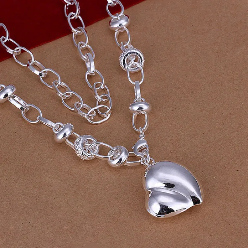 Fashion Jewelry Simple Silver Heart