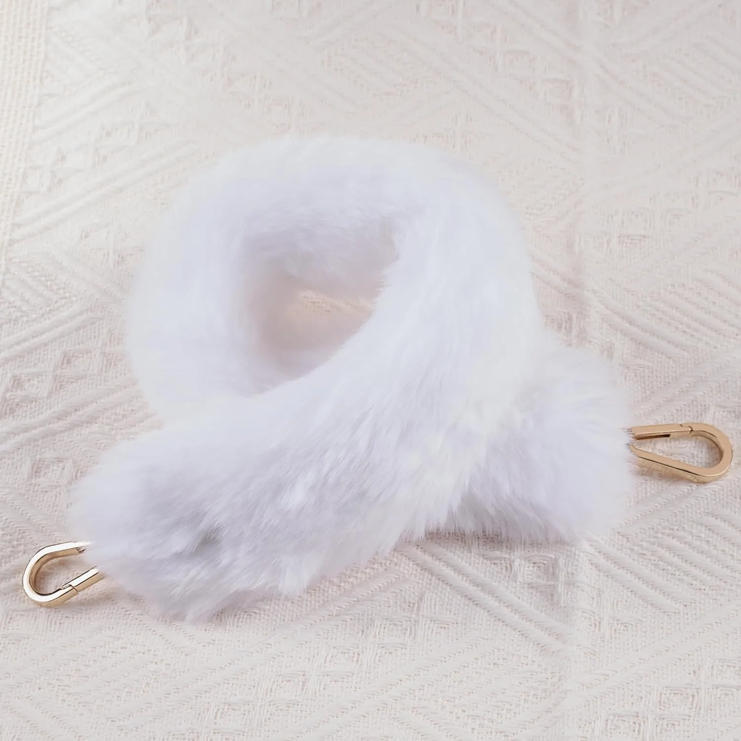 Faux Fur Bag Handle Strap, Replacement Handle Bag Purse Strap, Womens Winter Short Bag Strap,for Handbag,Shoulder Bag