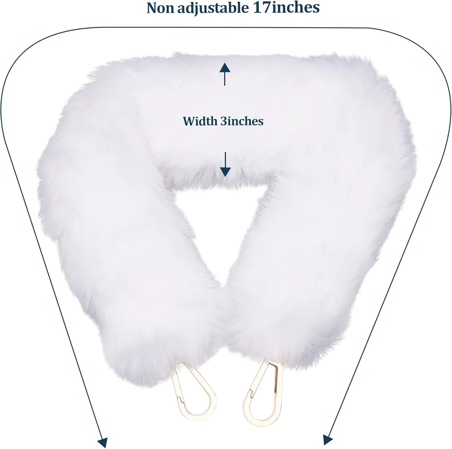 Faux Fur Bag Handle Strap, Replacement Handle Bag Purse Strap, Womens Winter Short Bag Strap,for Handbag,Shoulder Bag