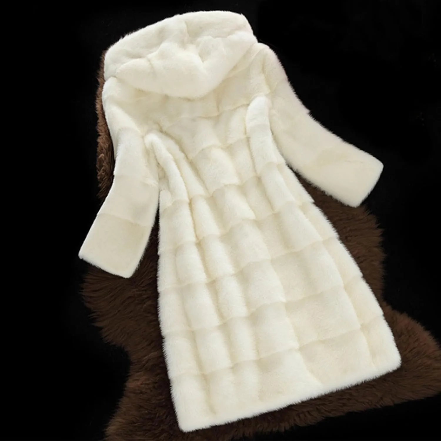 Faux Fur Coat Women Cropped Fleece Open Front Cardigan Trendy Warm Winter Coats for Women 2024 Fluffy Jacket Y2K