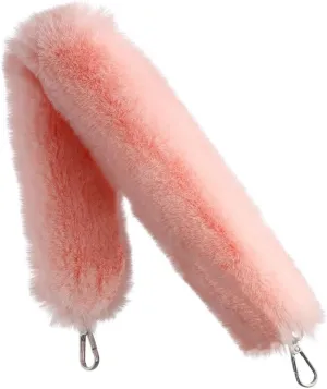 Faux Fur Handle Bag Strap Adjustable Crossbody Shoulder Strap Replacement for Wallets Accessories