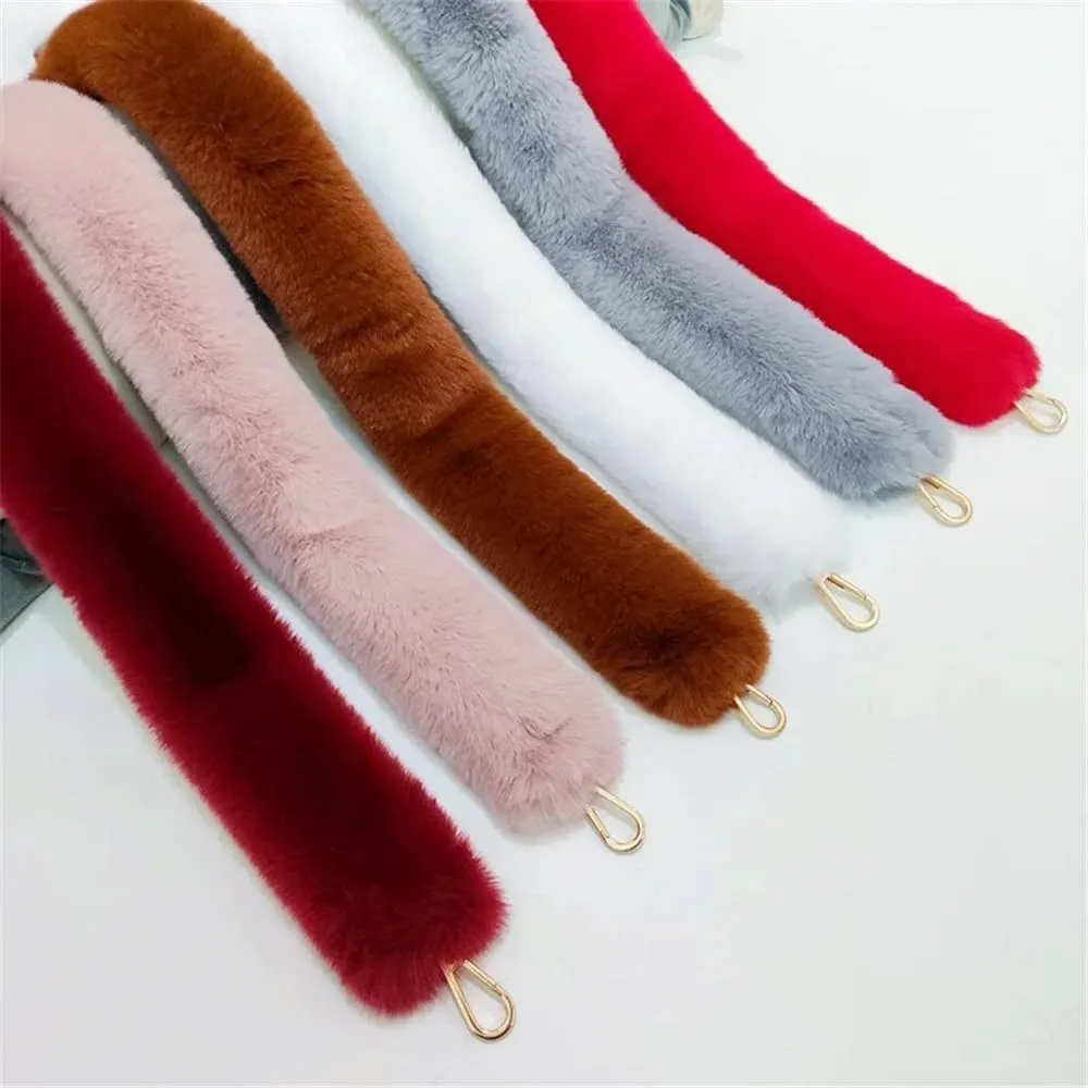 Faux Fur Handle Bag Strap Adjustable Crossbody Shoulder Strap Replacement for Wallets Accessories