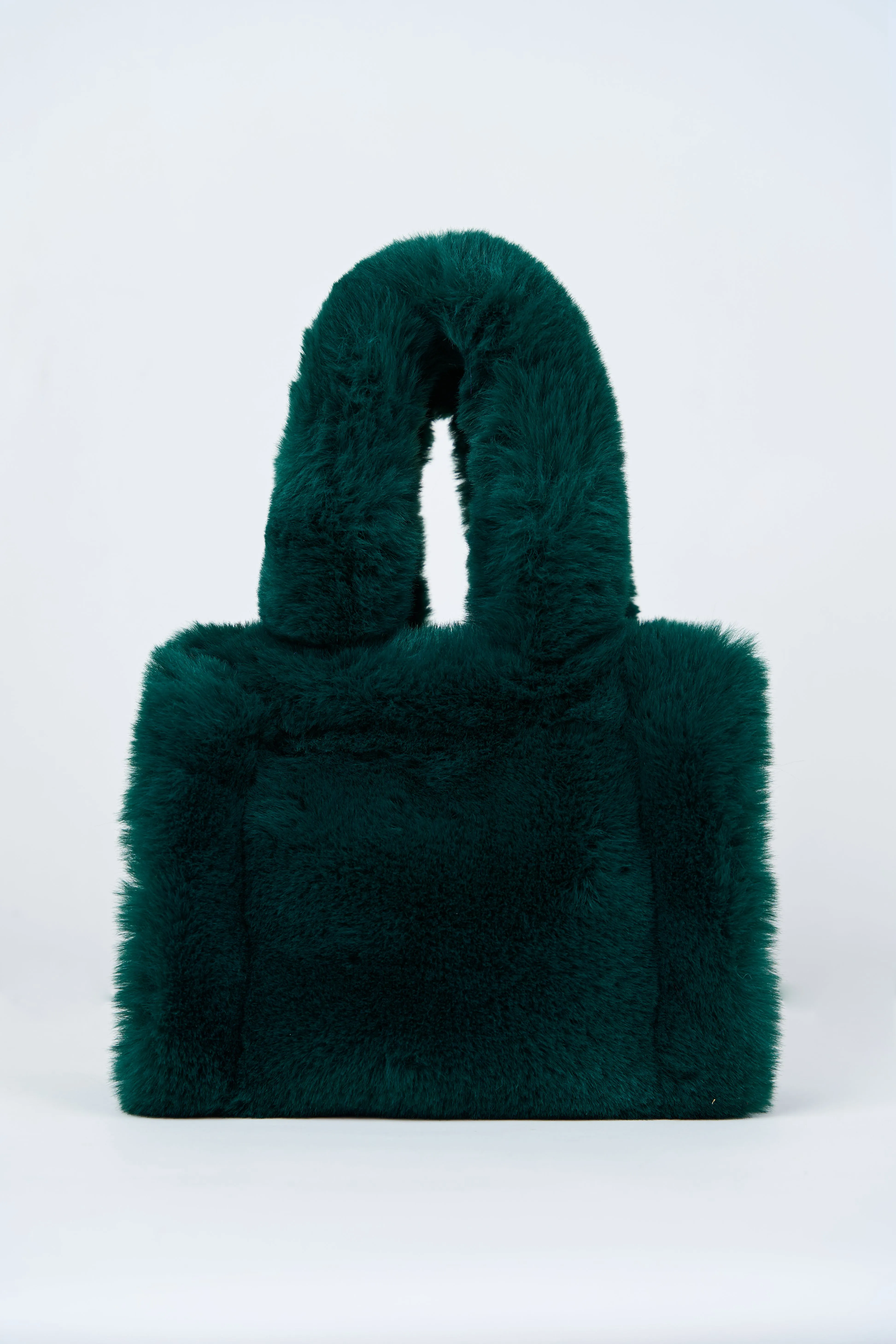 FAUX FUR MINI TOTE