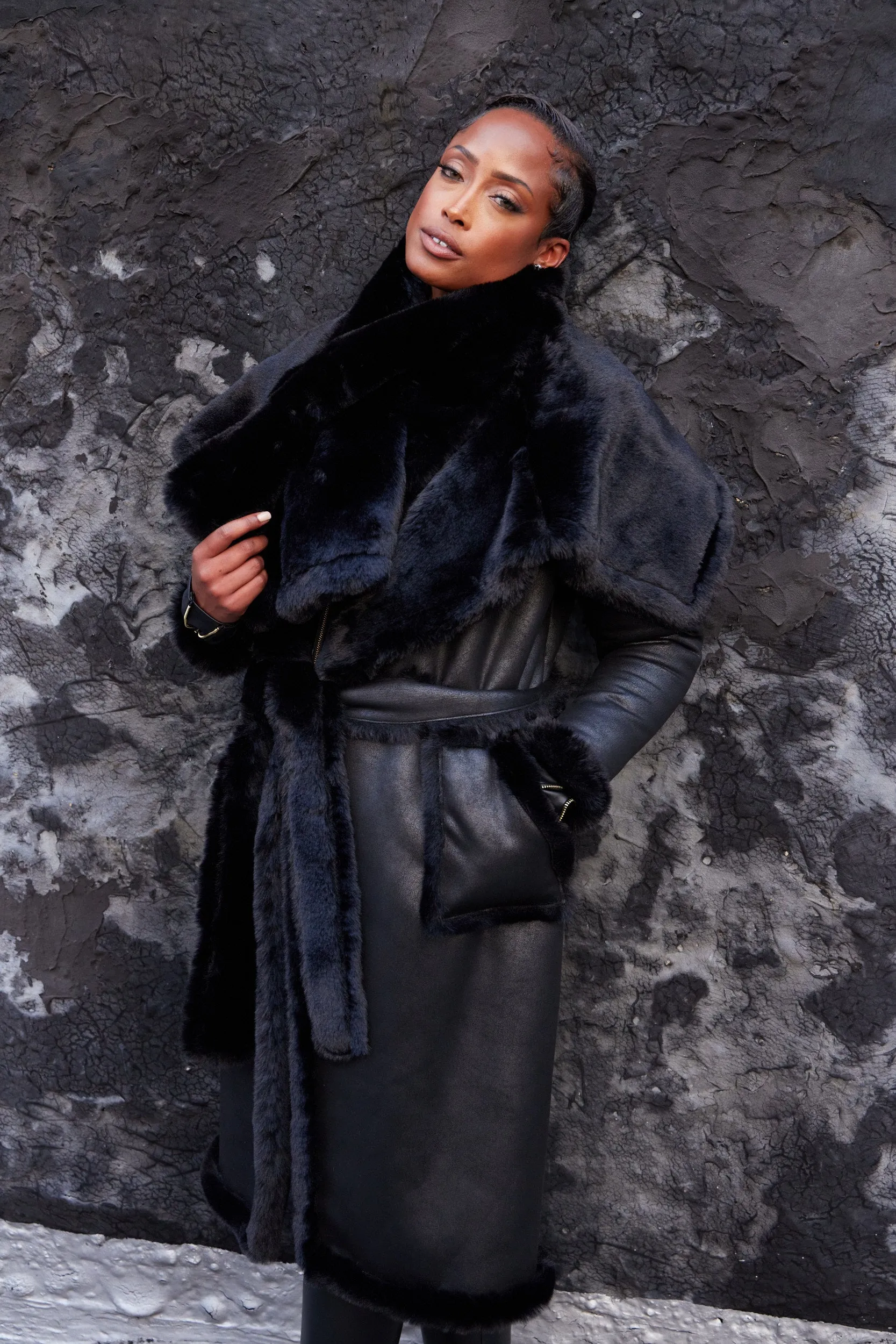 Faux Fur Vegan Scarf