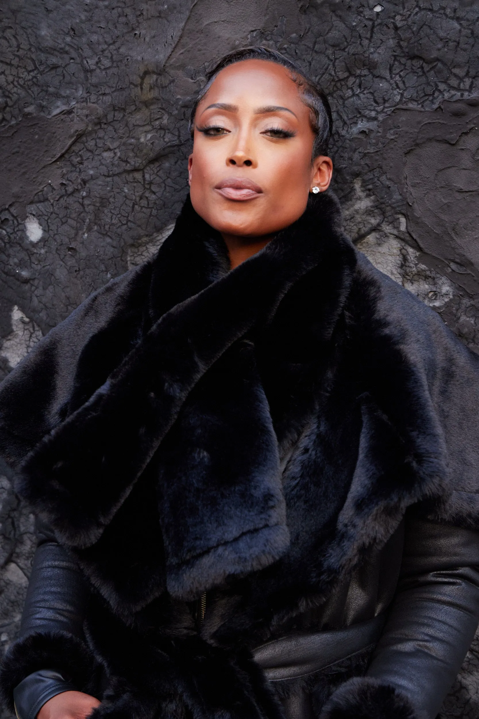 Faux Fur Vegan Scarf