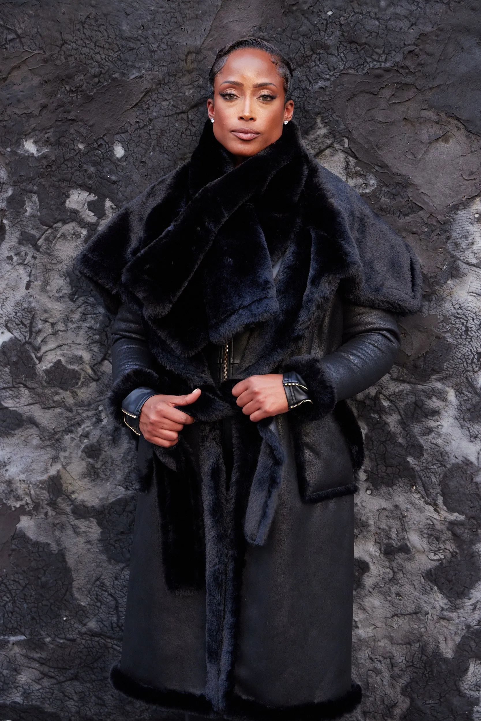Faux Fur Vegan Scarf