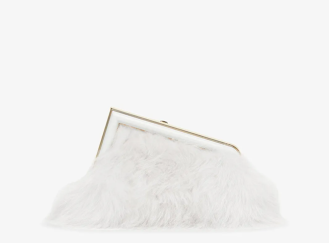 Fendi First Small
White fox fur bag