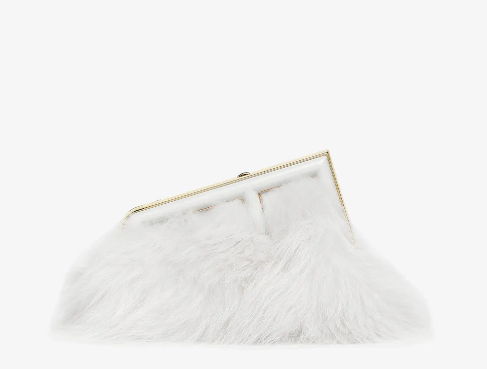 Fendi First Small
White fox fur bag