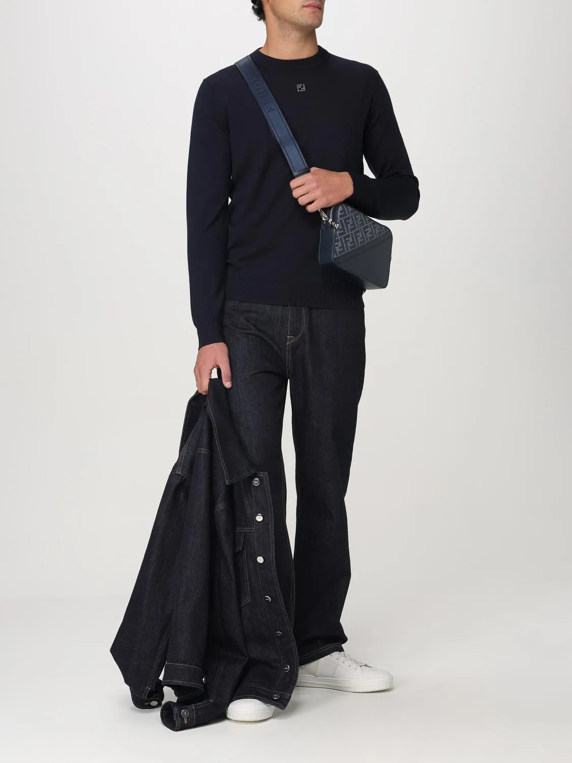 Fendi Shoulder Bag Men Denim