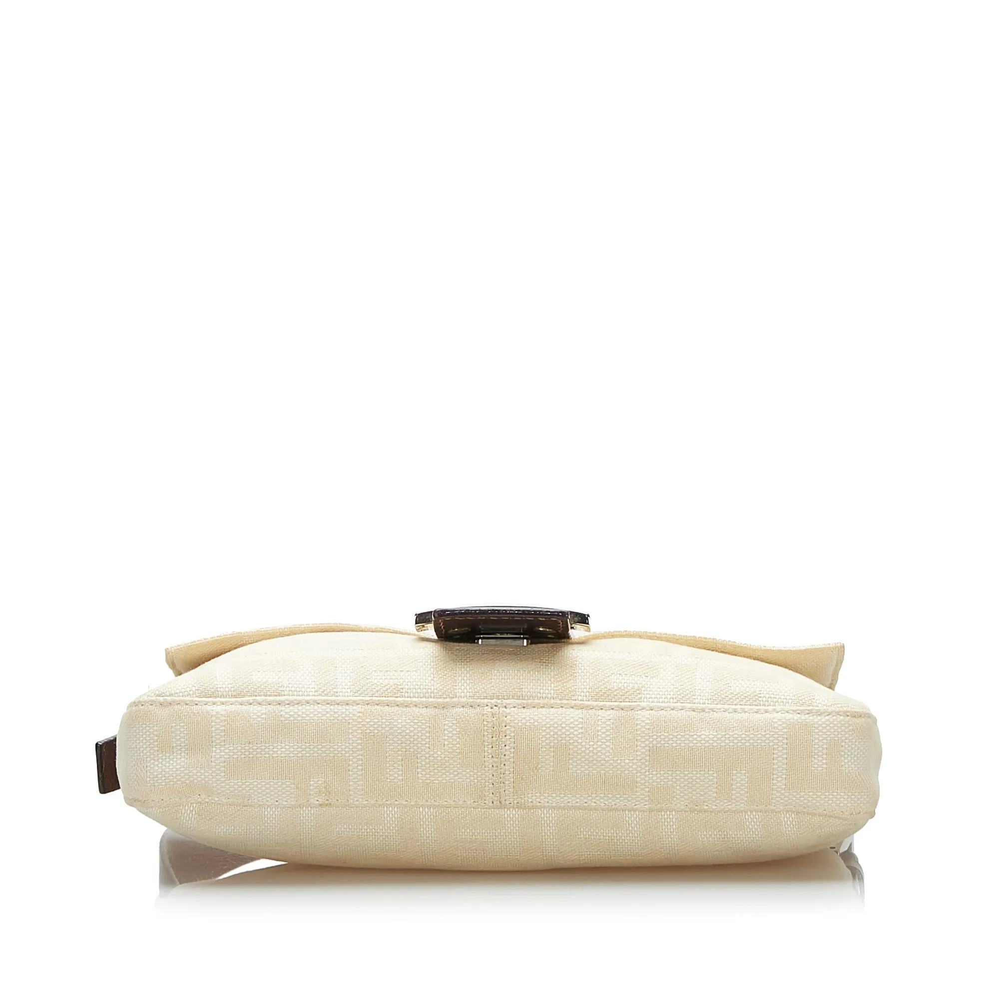 FENDI Zucca Canvas Baguette Brown