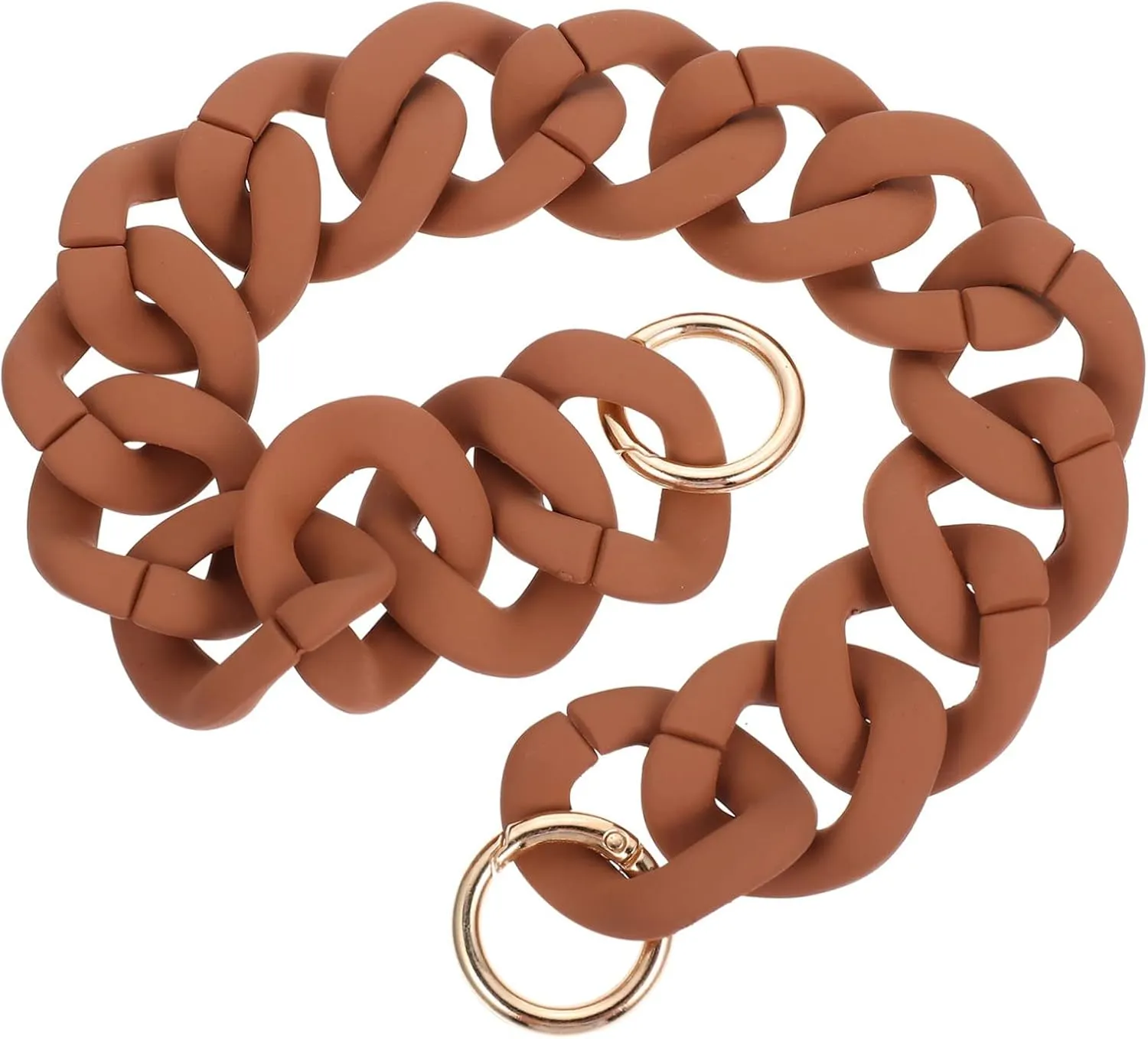 FIXOSHEE Stylish Resin Chain Bag Bag Chain Short Brown Chain Link for DIY Handbag Chain Purse