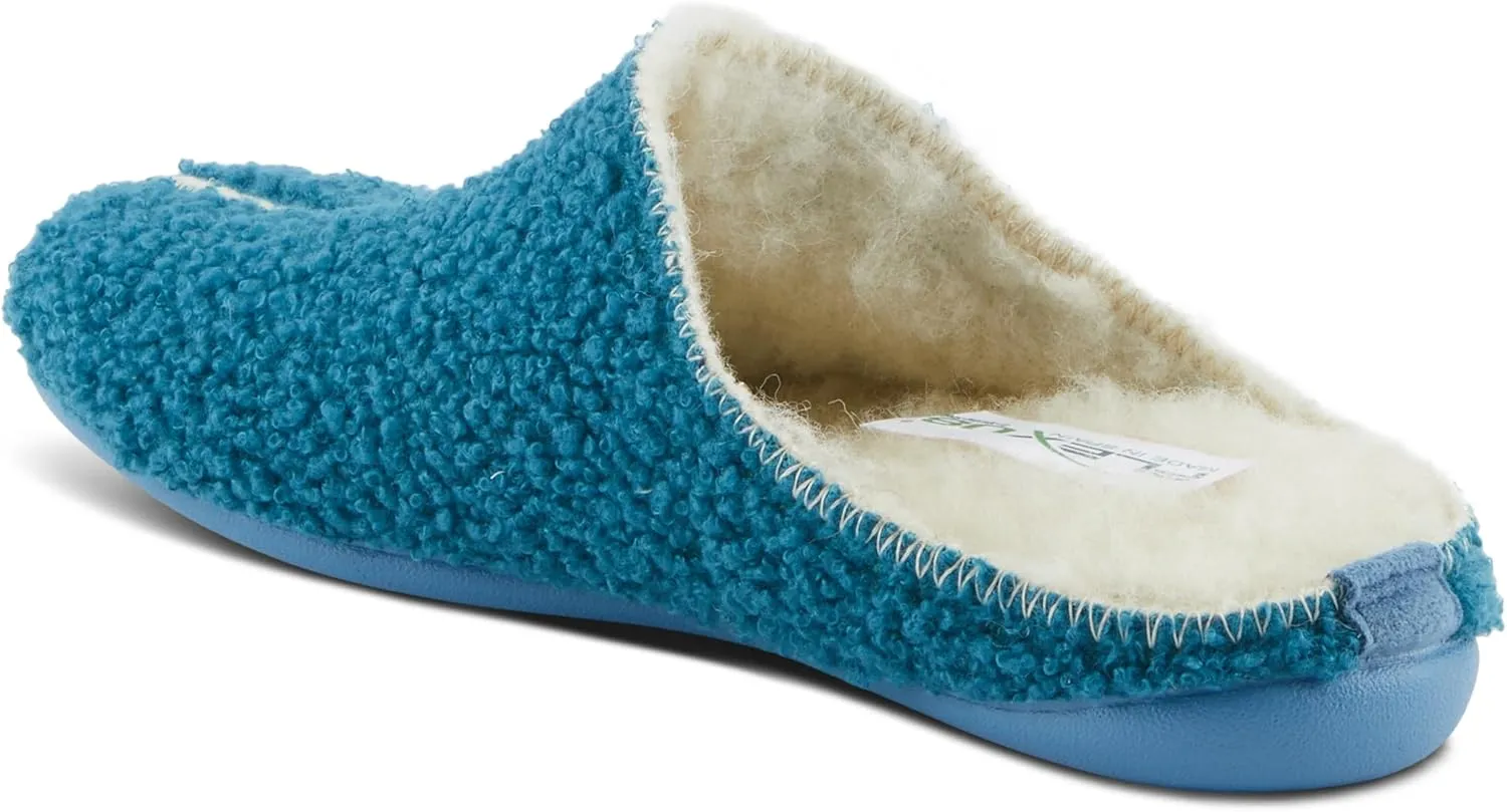 Flexus Women's LYNDEL Leather Clog with Adjustable Strap, Comfort Footbed, and Slip-Resistant Sole