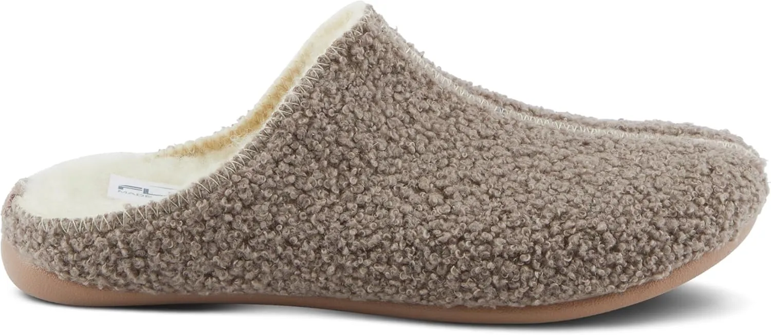 Flexus Women's LYNDEL Leather Clog with Adjustable Strap, Comfort Footbed, and Slip-Resistant Sole