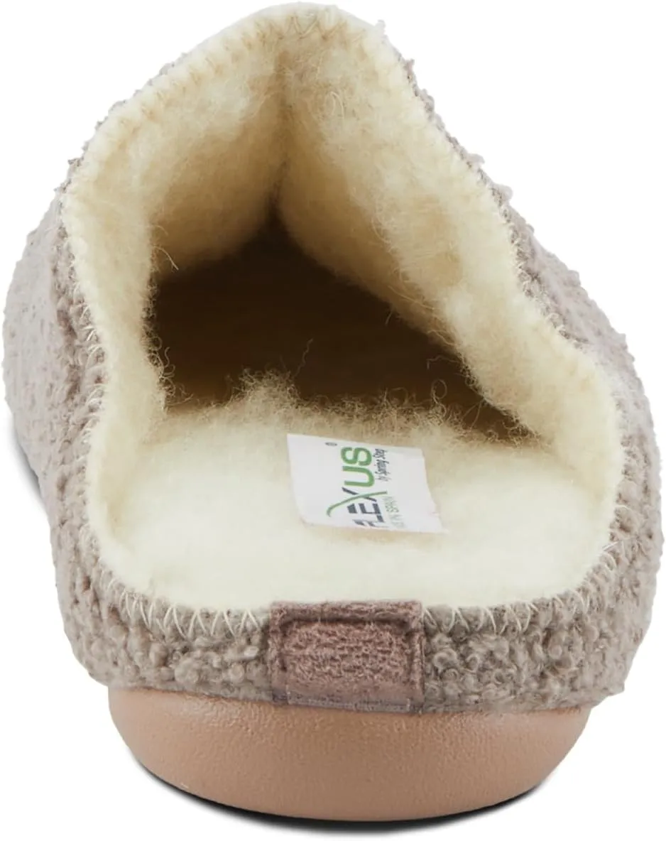 Flexus Women's LYNDEL Leather Clog with Adjustable Strap, Comfort Footbed, and Slip-Resistant Sole