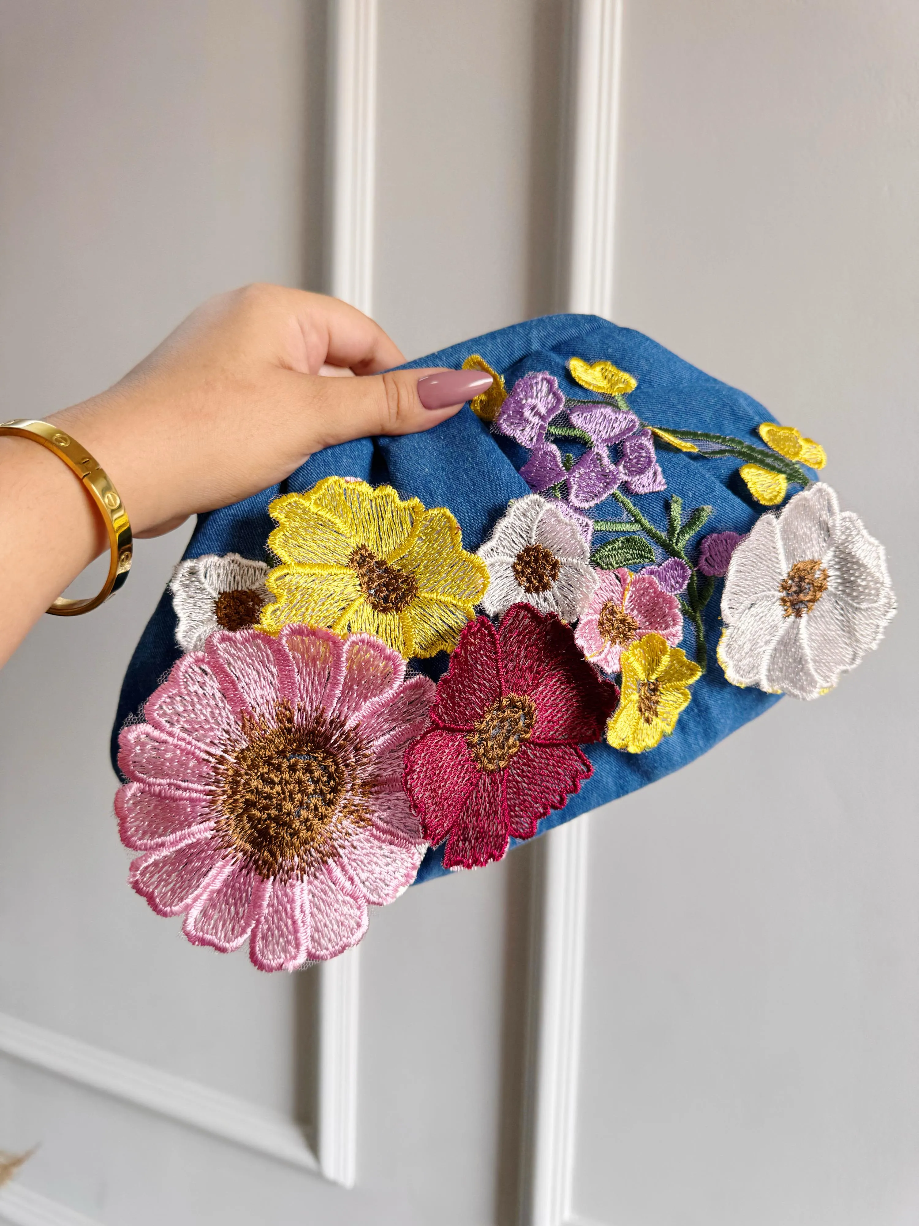 FLORAL DENIM BATUA BAGS