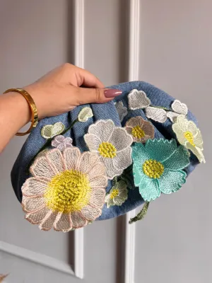 FLORAL DENIM BATUA BAGS