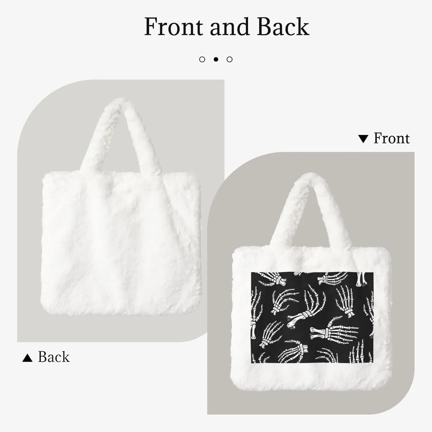 Fluffy Bag Fluffy Shoulder Bag Furry Plush Handbag Faux Fur Flower Tote Bag for Ladies Women