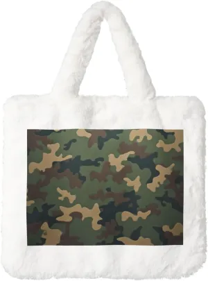 Fluffy Bag Purse, Winter Faux Fur Bags for Women Furry Tote Bag Fuzzy Shoulder Handbags