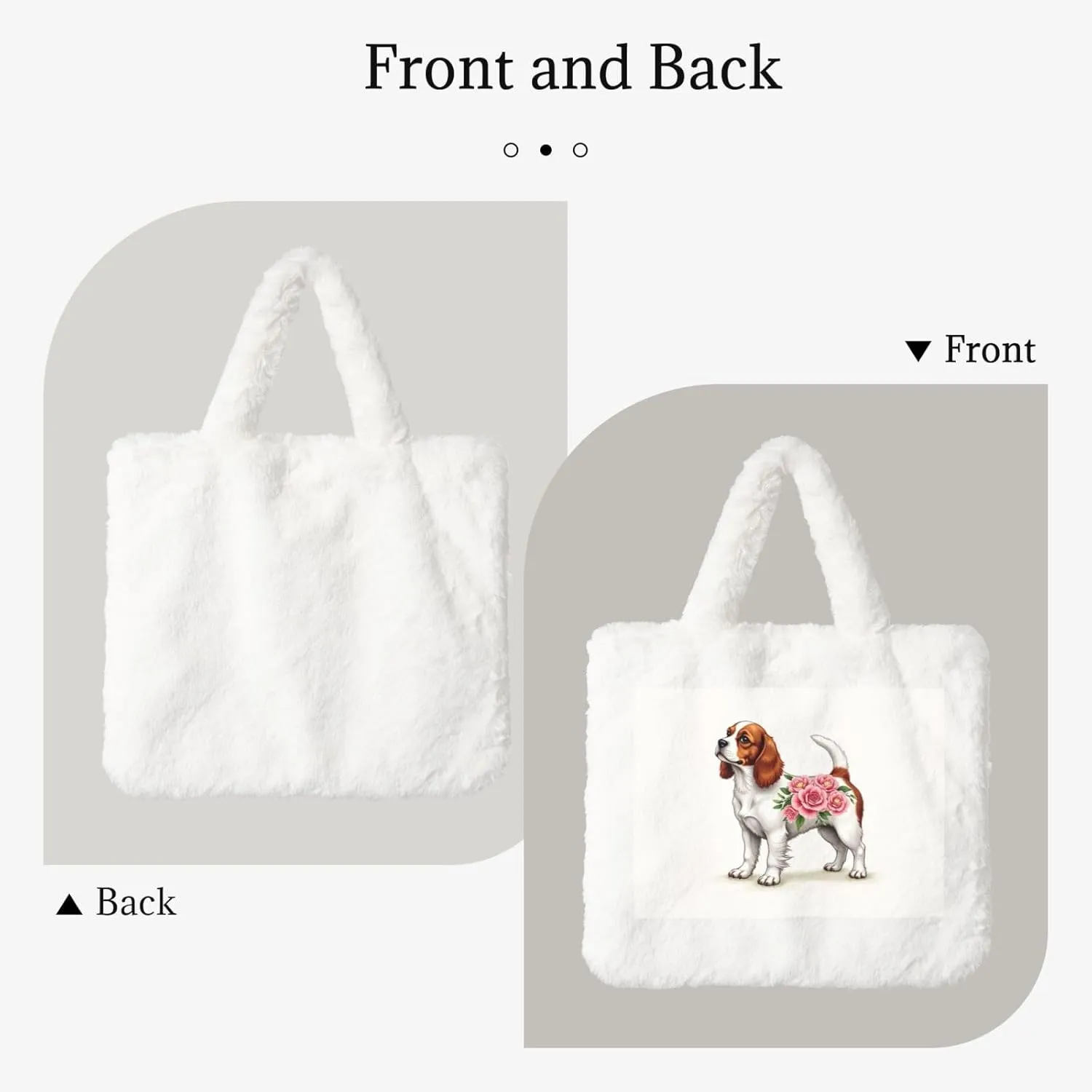 Fluffy Bag Purse, Winter Faux Fur Bags for Women Furry Tote Bag Fuzzy Shoulder Handbags