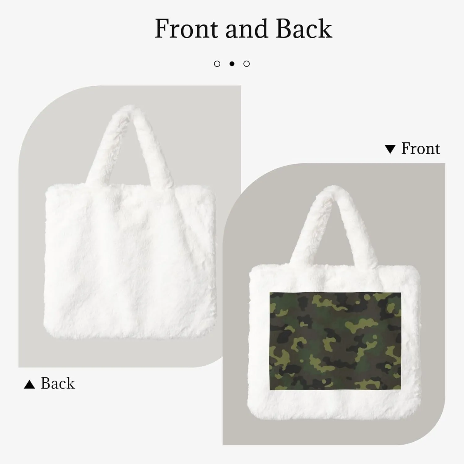 Fluffy Bag Purse, Winter Faux Fur Bags for Women Furry Tote Bag Fuzzy Shoulder Handbags