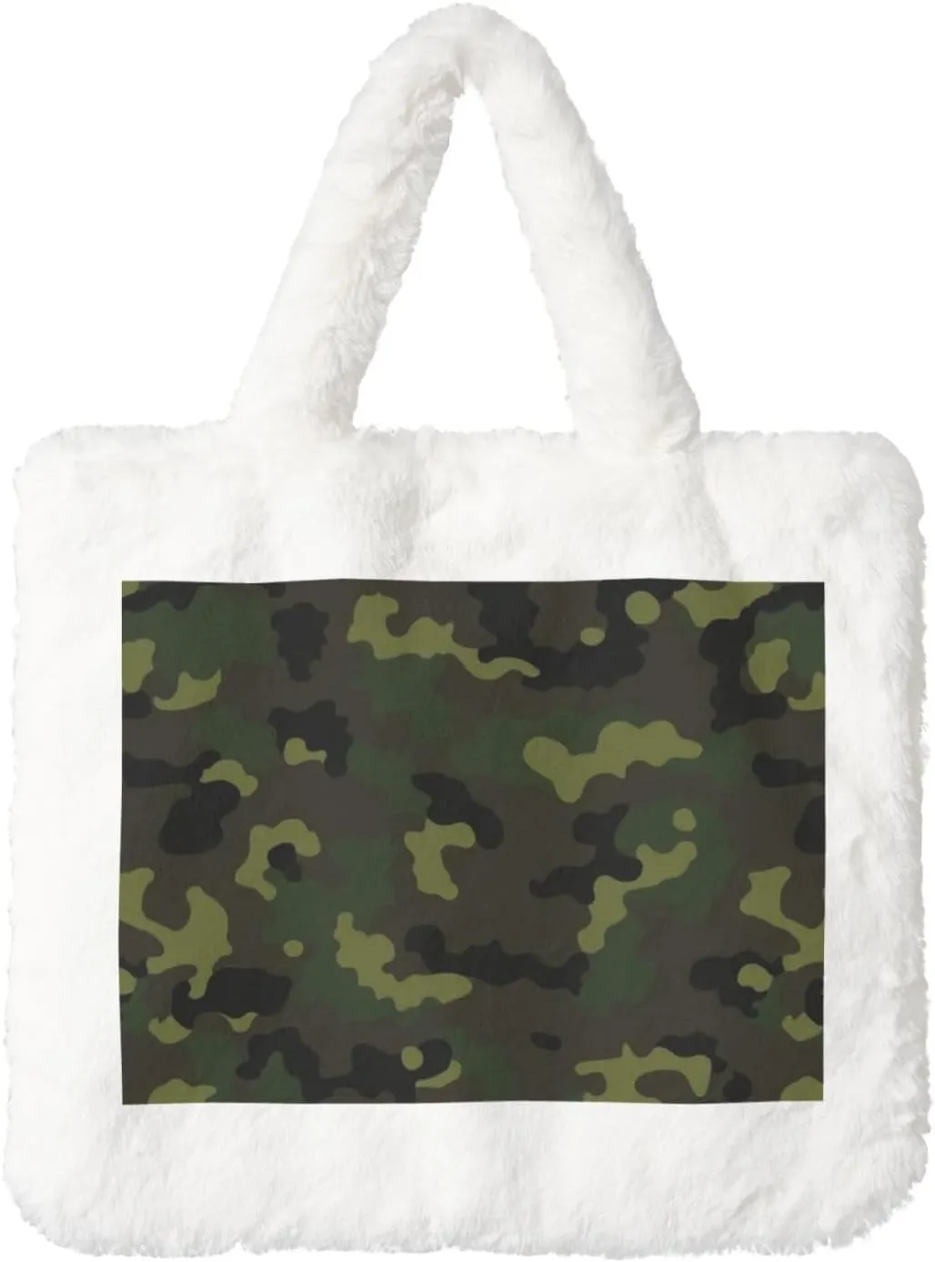 Fluffy Bag Purse, Winter Faux Fur Bags for Women Furry Tote Bag Fuzzy Shoulder Handbags