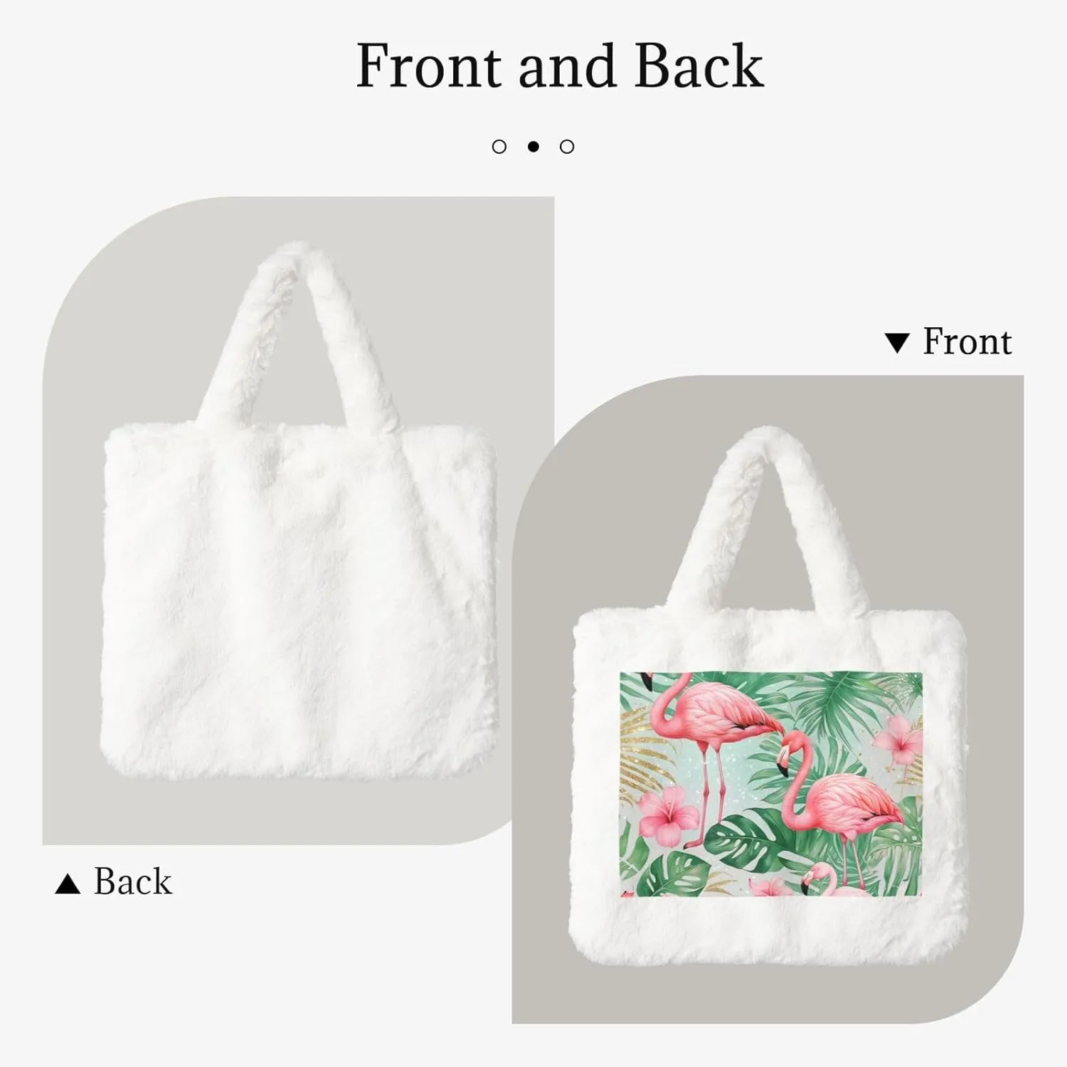 Fluffy Bag Purse, Winter Faux Fur Bags for Women Furry Tote Bag Fuzzy Shoulder Handbags