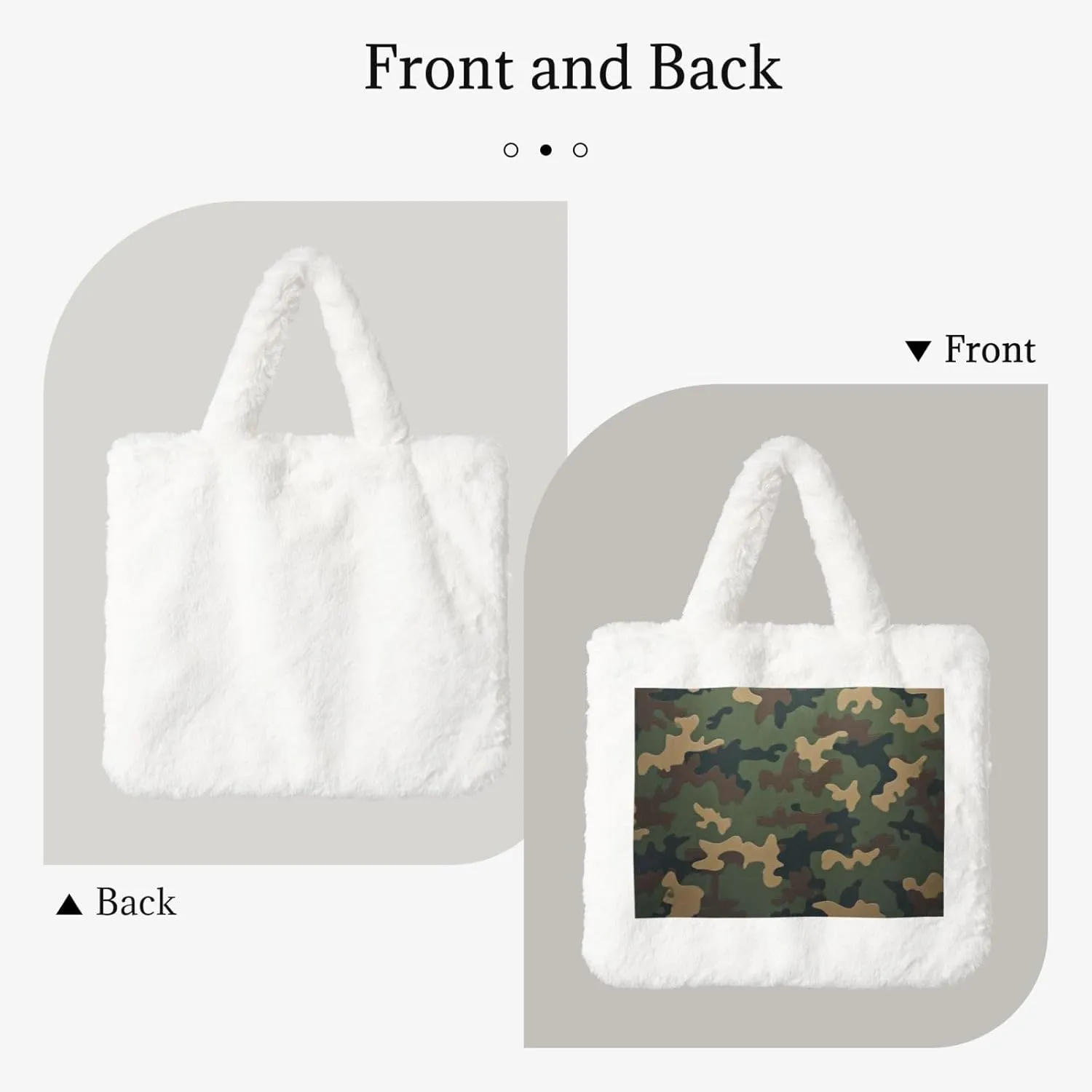 Fluffy Bag Purse, Winter Faux Fur Bags for Women Furry Tote Bag Fuzzy Shoulder Handbags