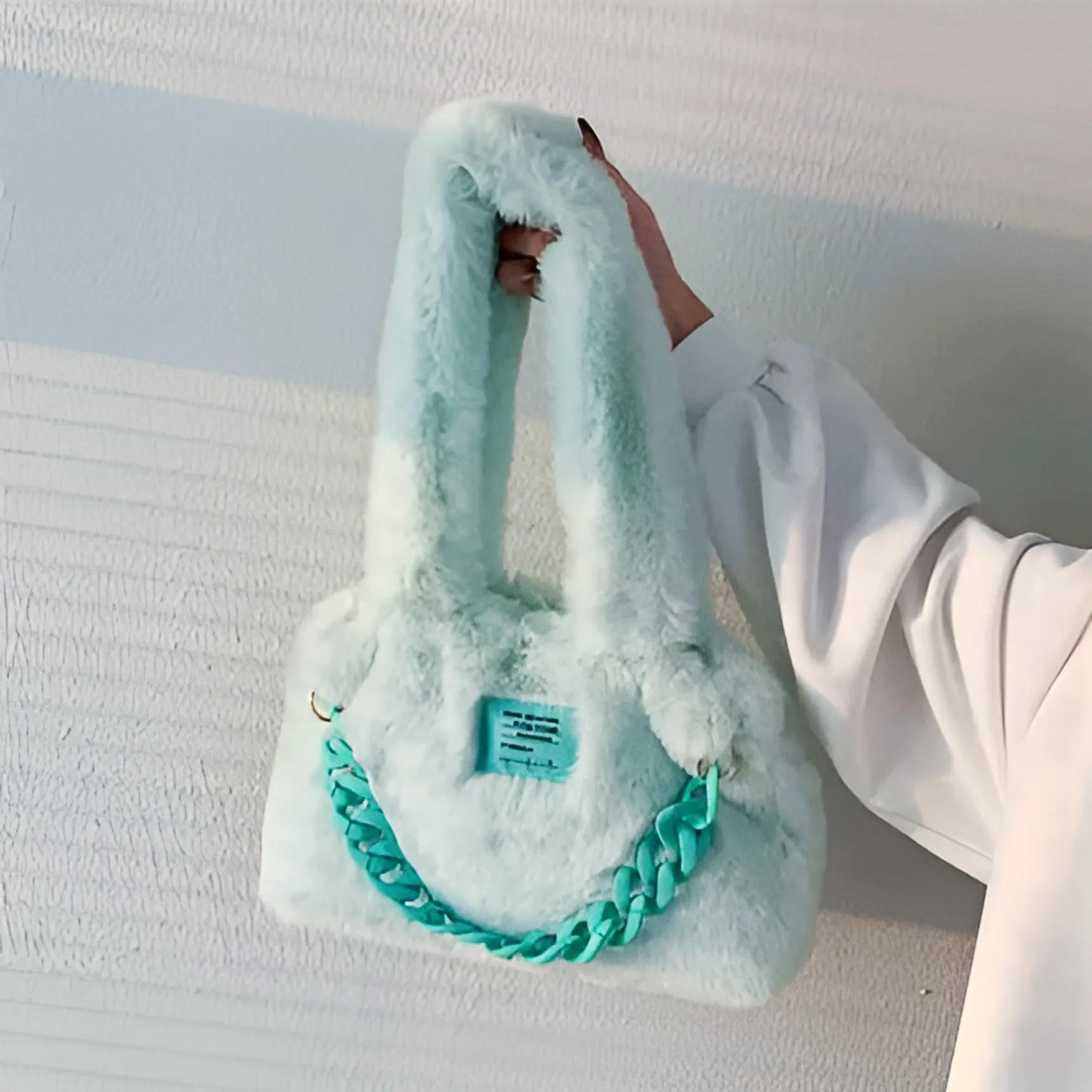 Fluffy Faux Fur Soft Shoulder Bags