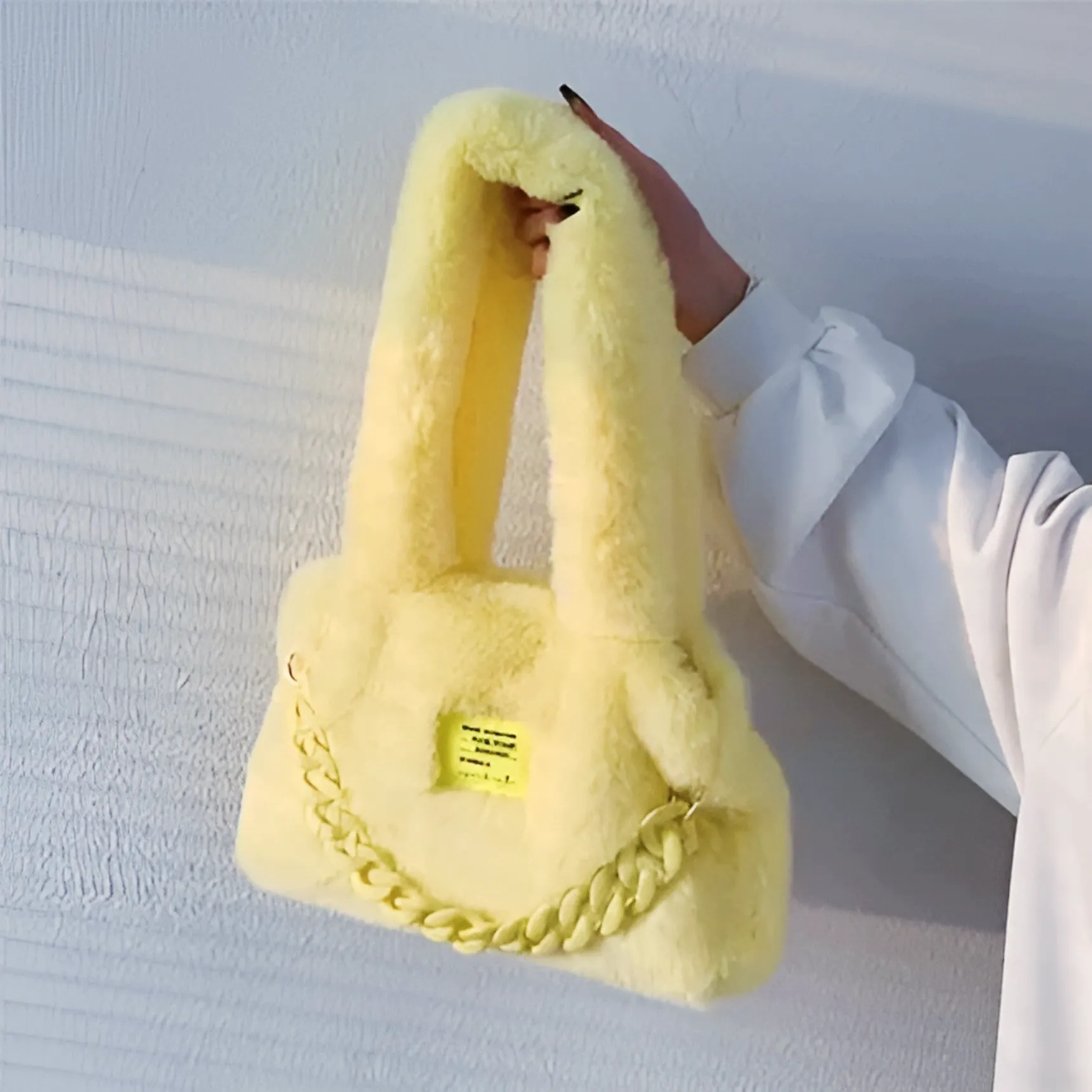 Fluffy Faux Fur Soft Shoulder Bags