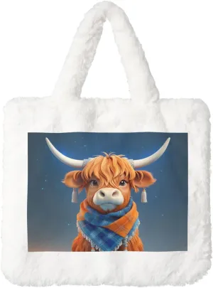 Fluffy Purses for Women Cute Fuzzy Tote Handbag Plush Shoulder Bag Faux Fur Clutch Bag