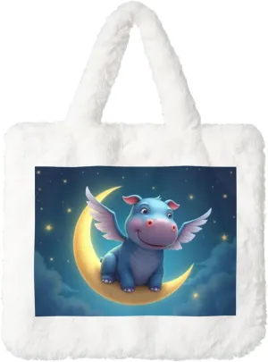 Fluffy Purses for Women Cute Fuzzy Tote Handbag Plush Shoulder Bag Faux Fur Clutch Bag