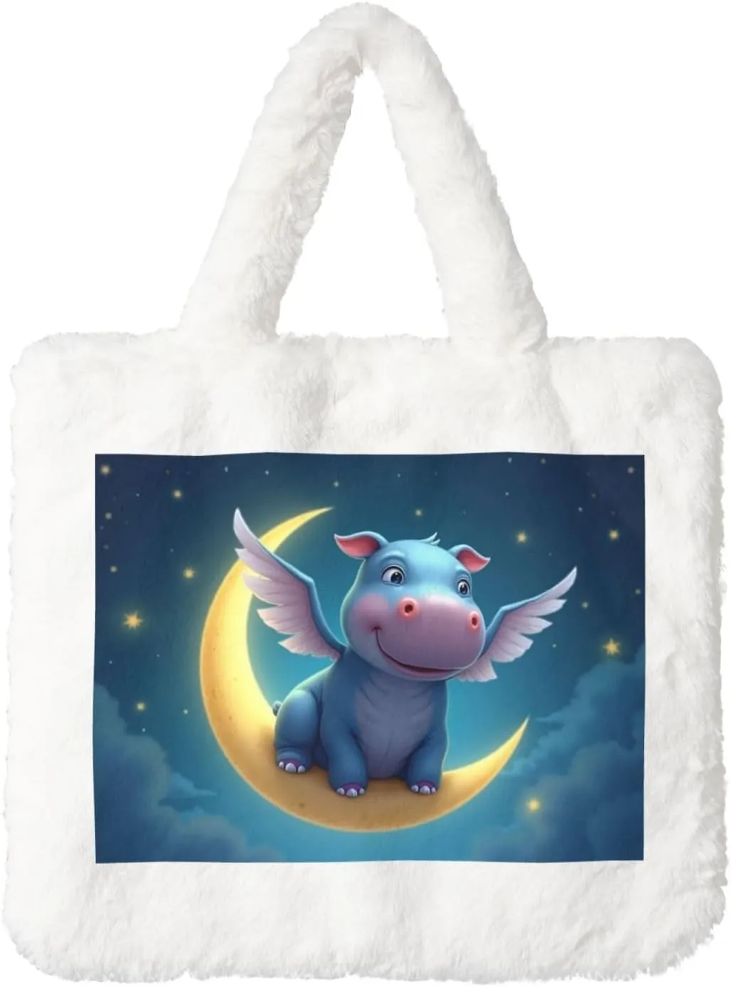 Fluffy Purses for Women Cute Fuzzy Tote Handbag Plush Shoulder Bag Faux Fur Clutch Bag