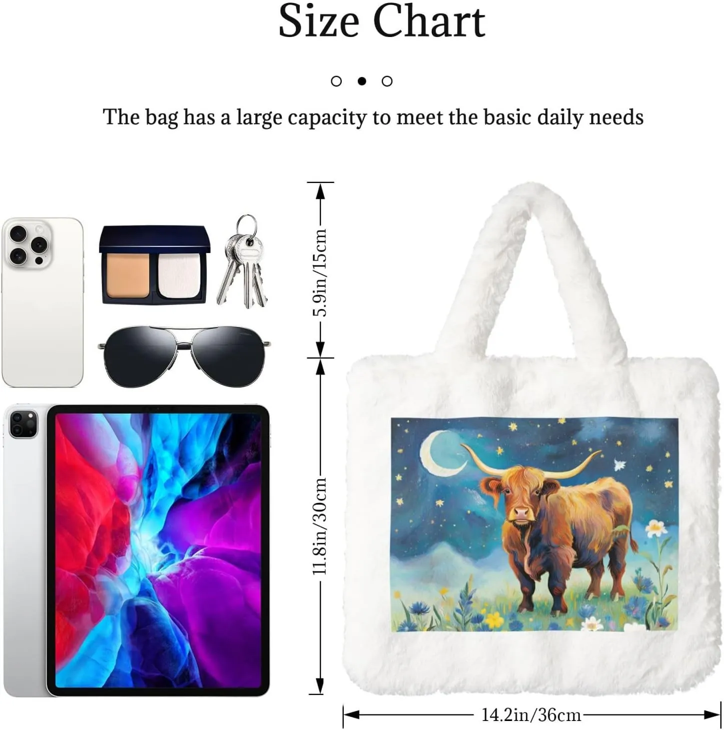 Fluffy Purses for Women Cute Fuzzy Tote Handbag Plush Shoulder Bag Faux Fur Clutch Bag